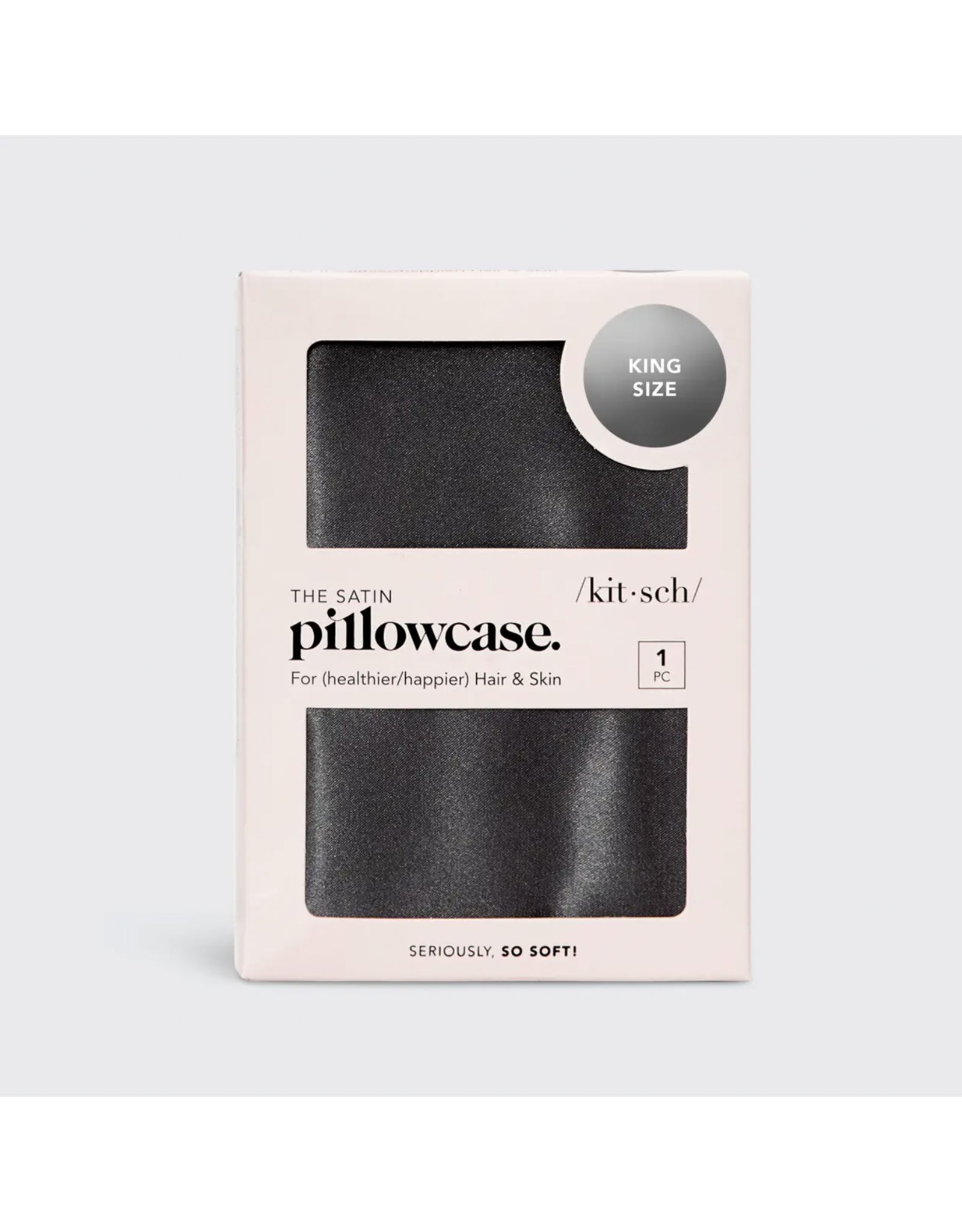 kitsch Kitsch - Satin Pillowcase (Charcoal)