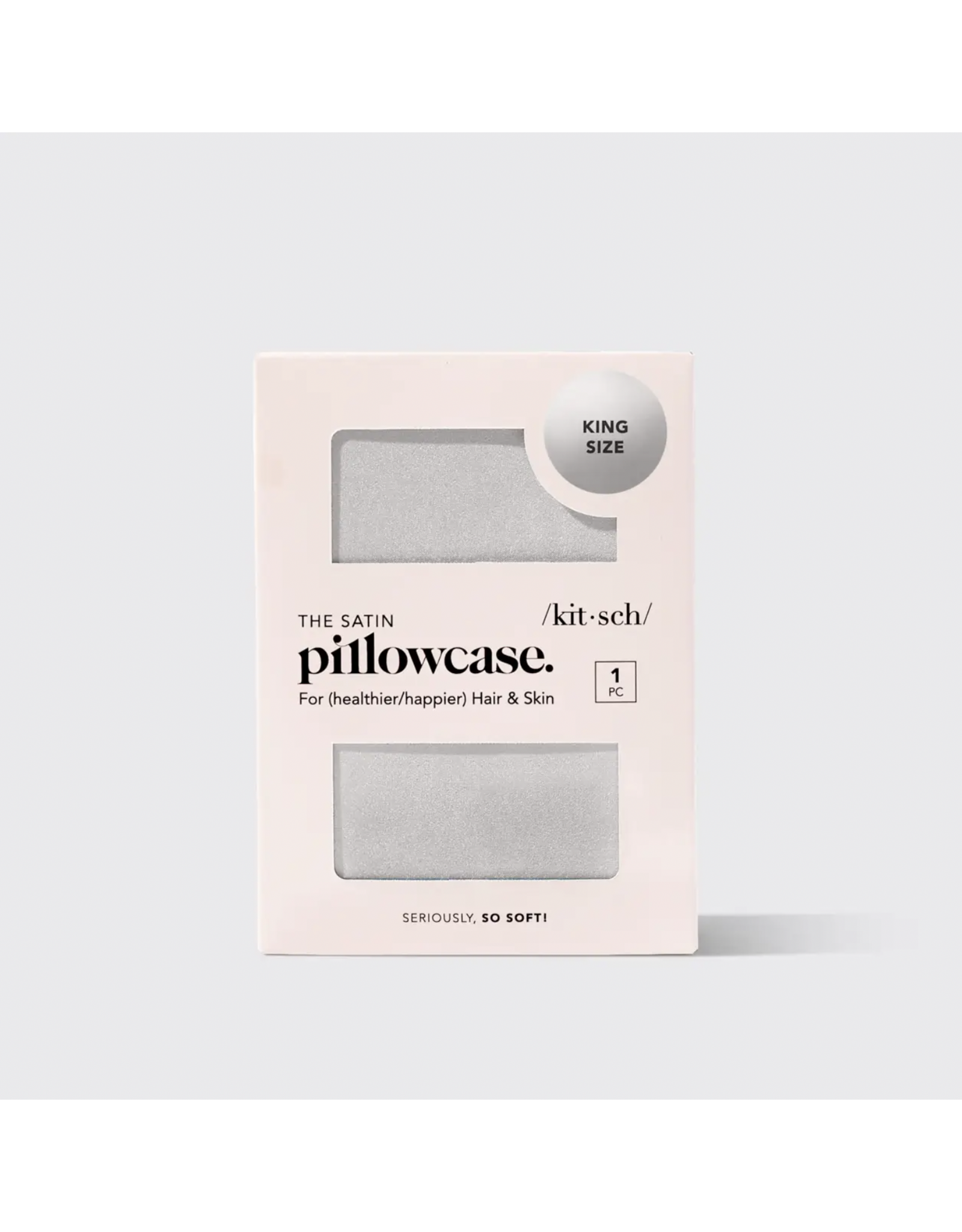 kitsch Kitsch - Satin Pillowcase (Silver)