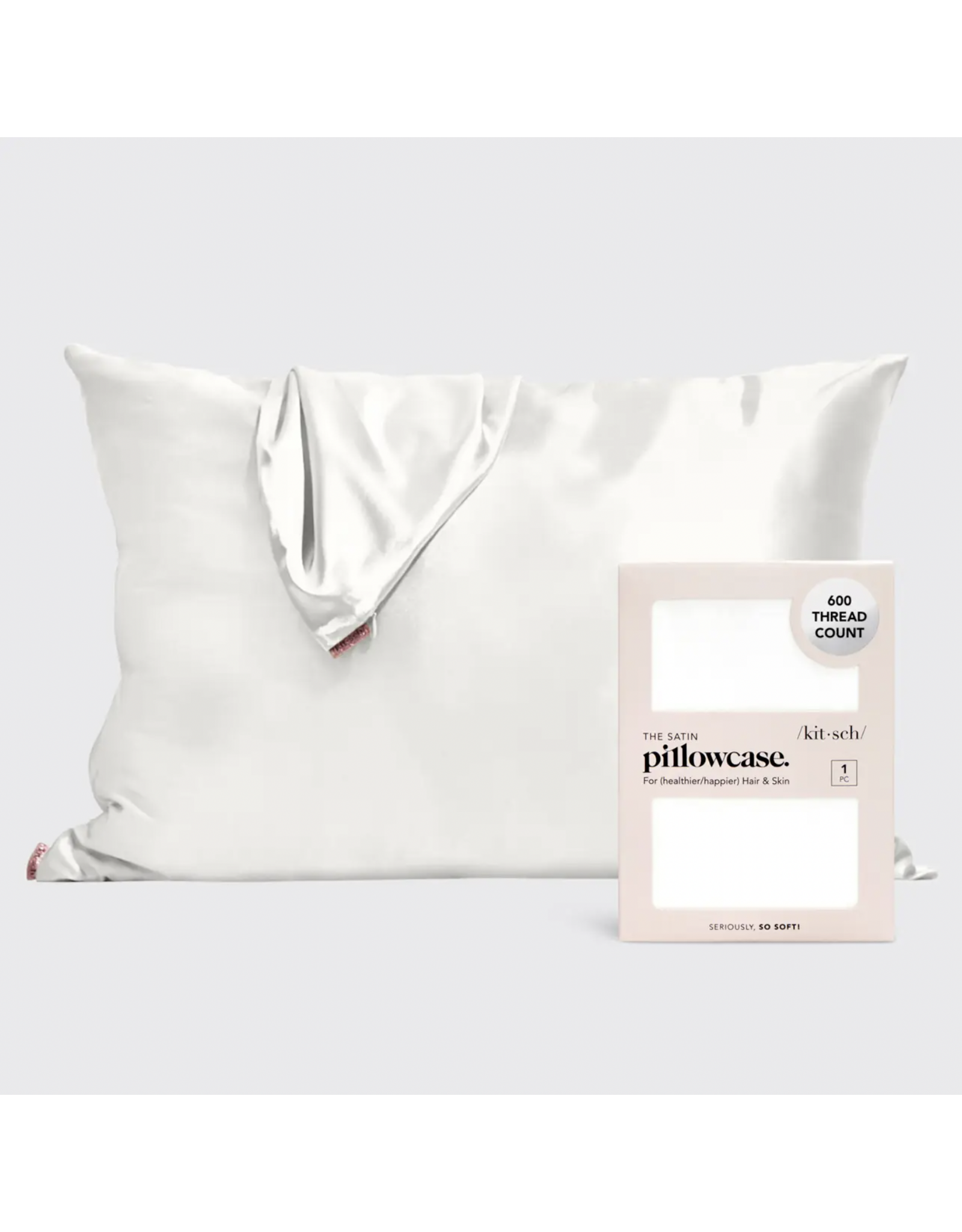kitsch Kitsch - Satin Pillowcase (Ivory)