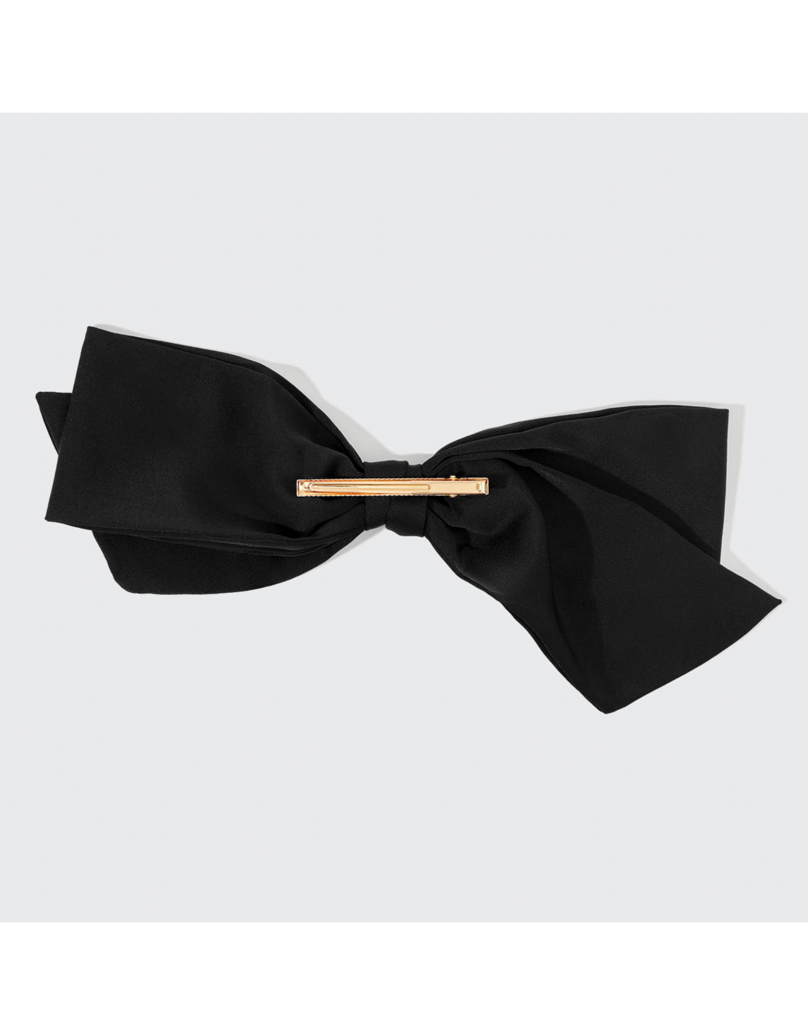 kitsch Kitsch - Recycled Fabric Bow Hair Clip 1pc- Black