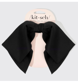 kitsch Kitsch - Recycled Fabric Bow Hair Clip 1pc- Black