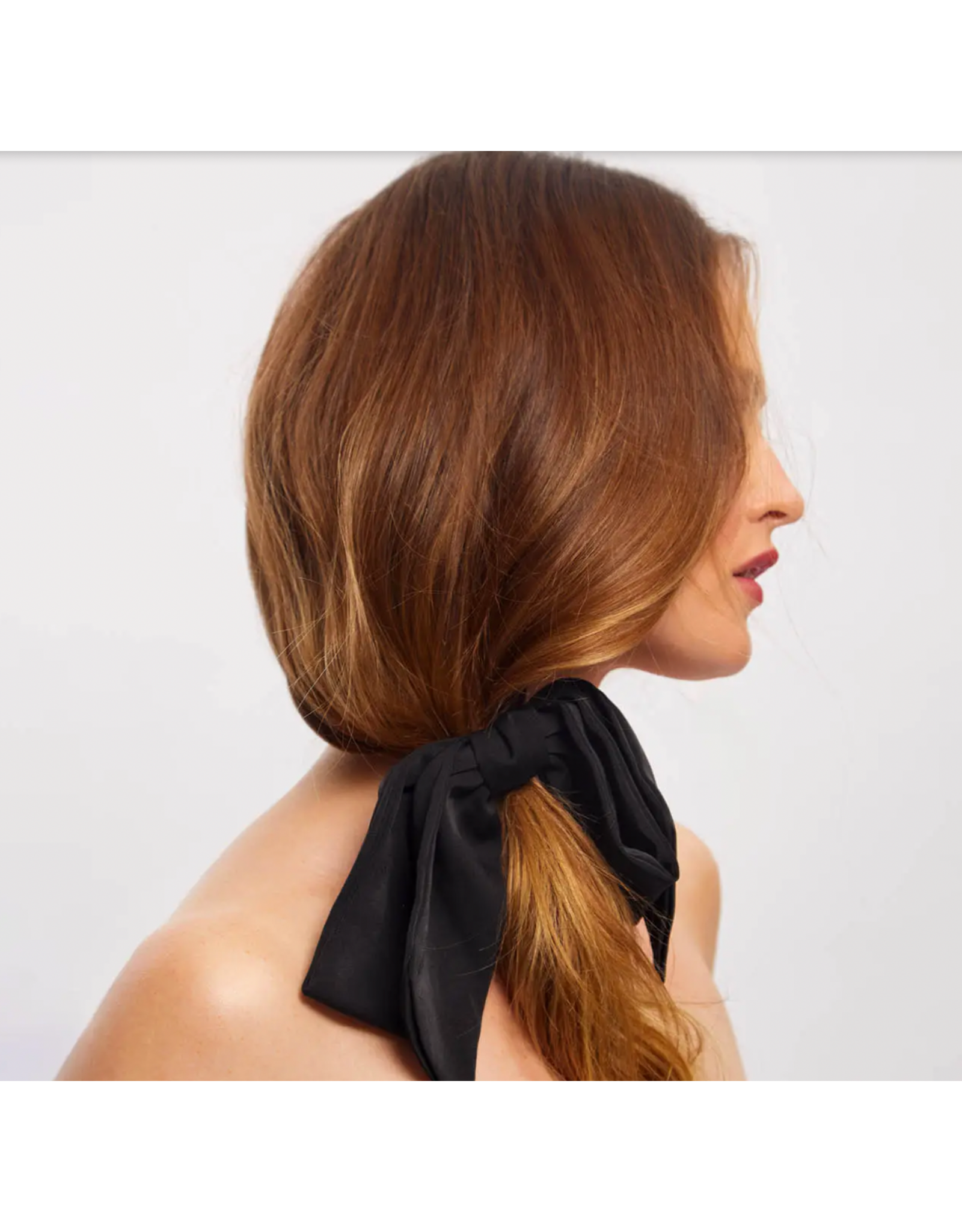 kitsch Kitsch - Recycled Fabric Bow Hair Clip 1pc- Black