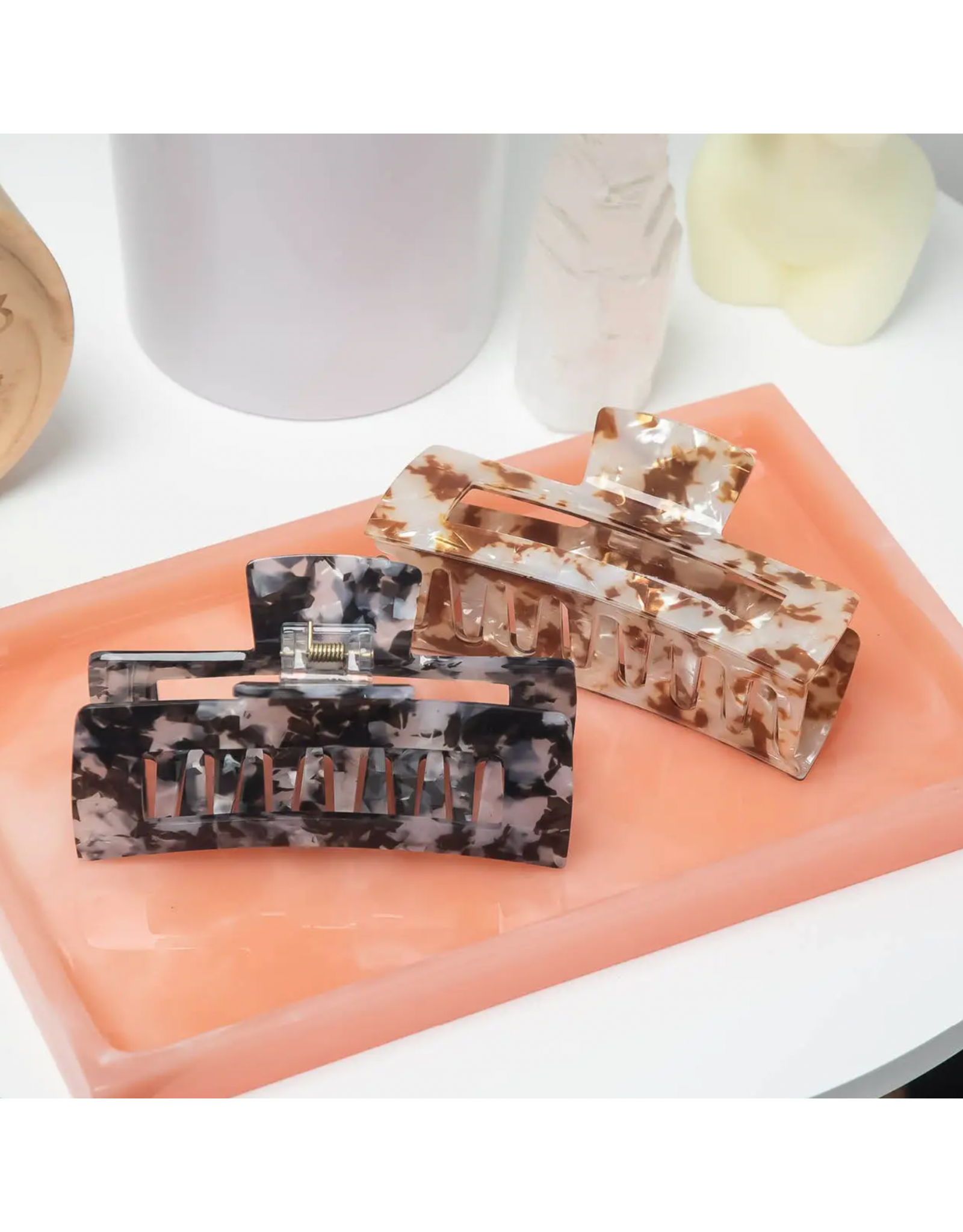 kitsch Kitsch - Eco-Friendly Jumbo Open Shape Claw Clip - Black