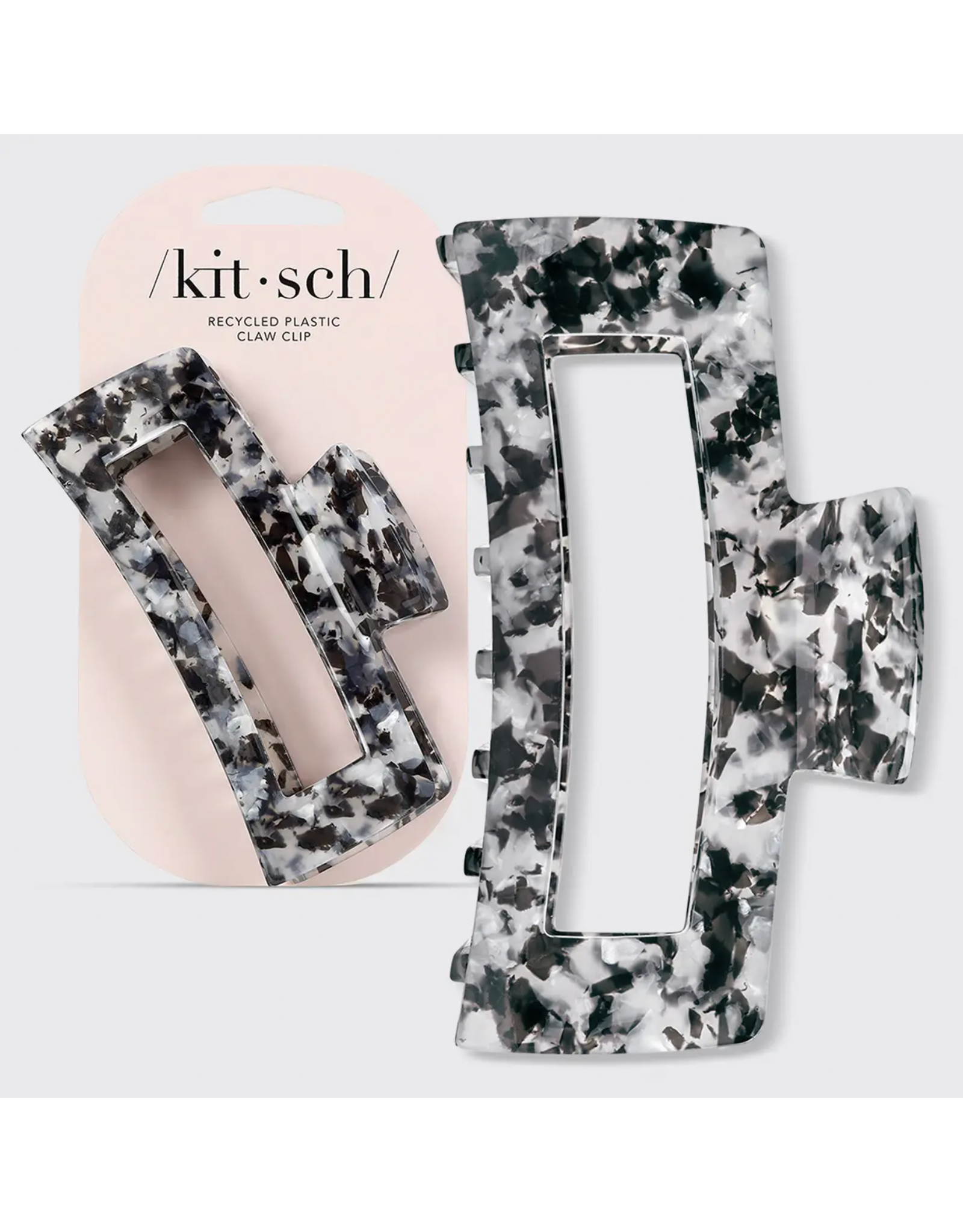 kitsch Kitsch - Eco-Friendly Jumbo Open Shape Claw Clip - Black