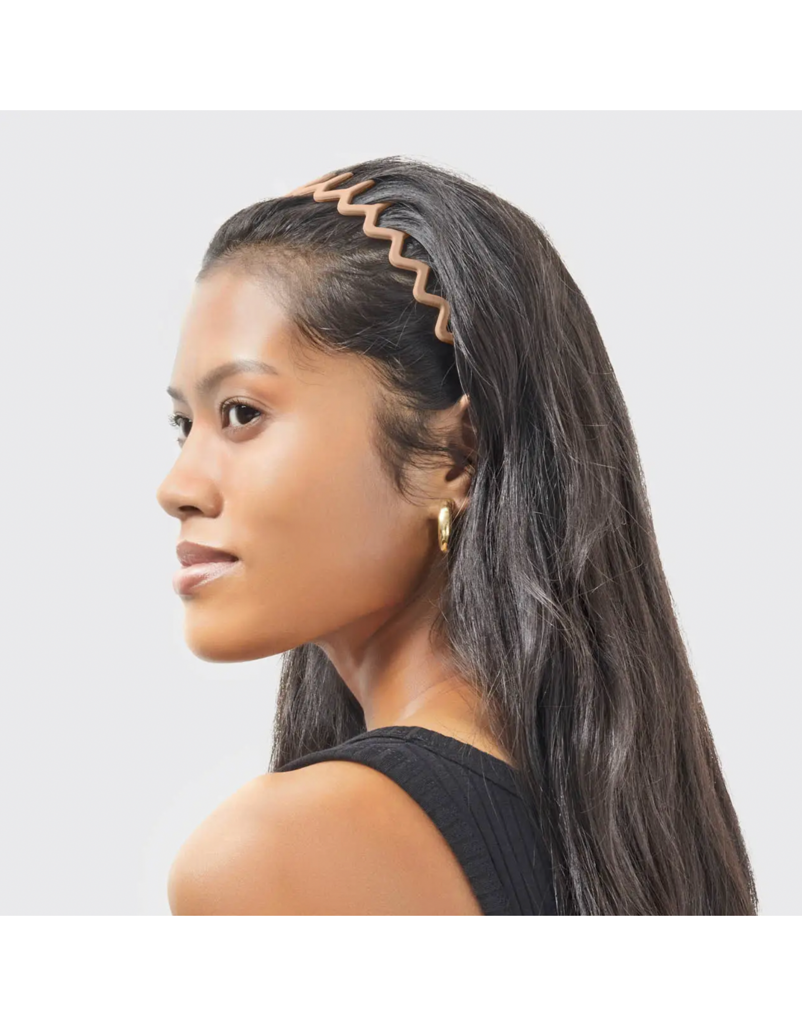 kitsch Kitsch - Recycled Plastic Zig Zag Headband 2pc - Neutral