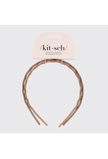 kitsch Kitsch - Recycled Plastic Zig Zag Headband 2pc - Neutral