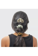 kitsch Kitsch - Assorted Textured Scrunchies 5pc Set (Eucalyptus)