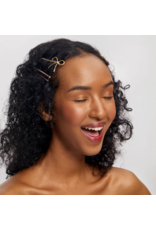 kitsch Kitsch - Metal Enamel Cloud & Bow Bobby Pins 8pc Set - Rosewood