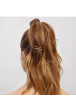 kitsch Kitsch - Metal Enamel Cloud & Bow Bobby Pins 8pc Set - Rosewood