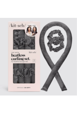 kitsch Kitsch - Satin Heatless Curling Set (Charcoal)
