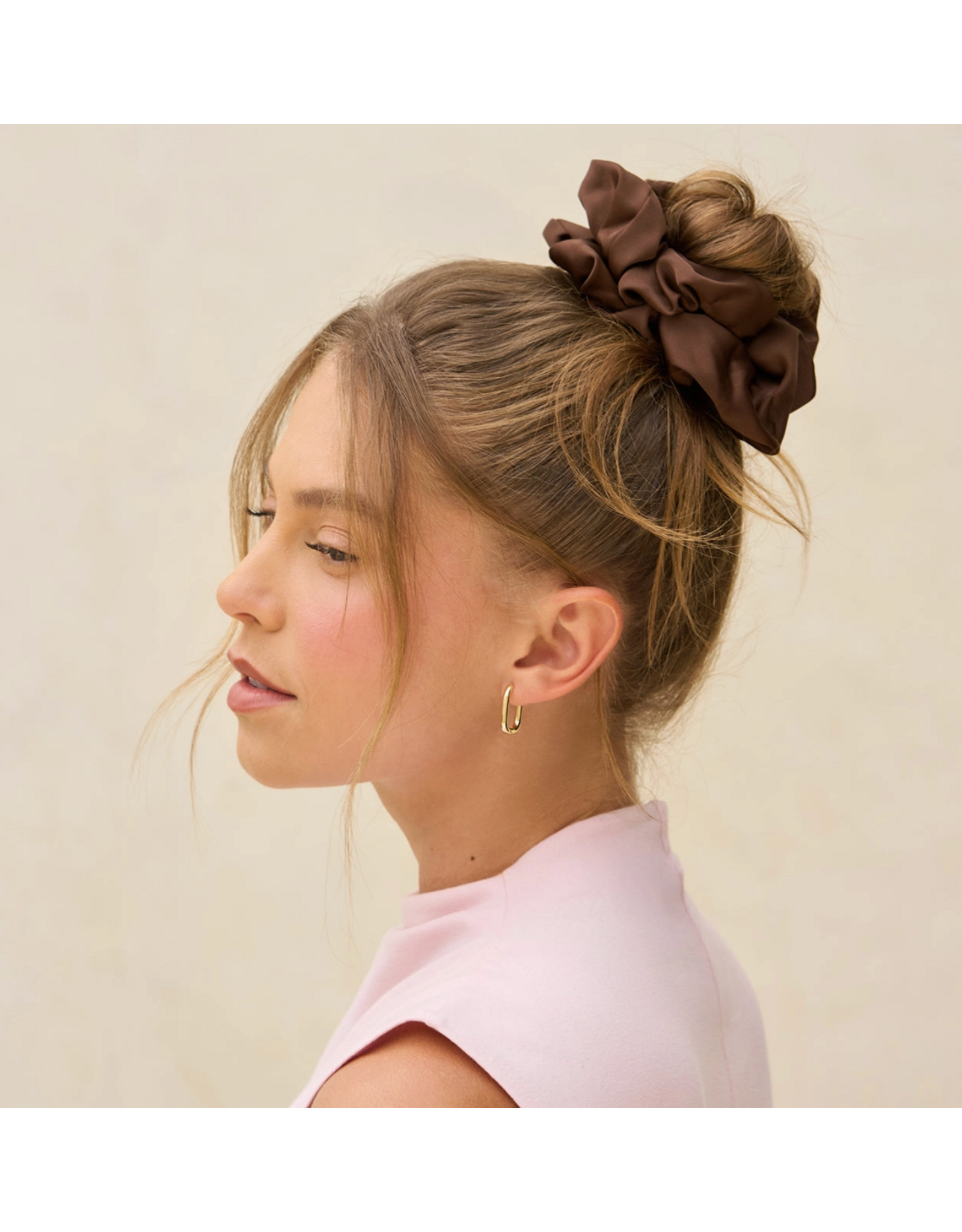 kitsch Kitsch - Black & Chocolate Oversized Scrunchies