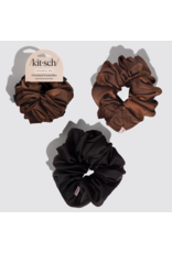 kitsch Kitsch - Black & Chocolate Oversized Scrunchies
