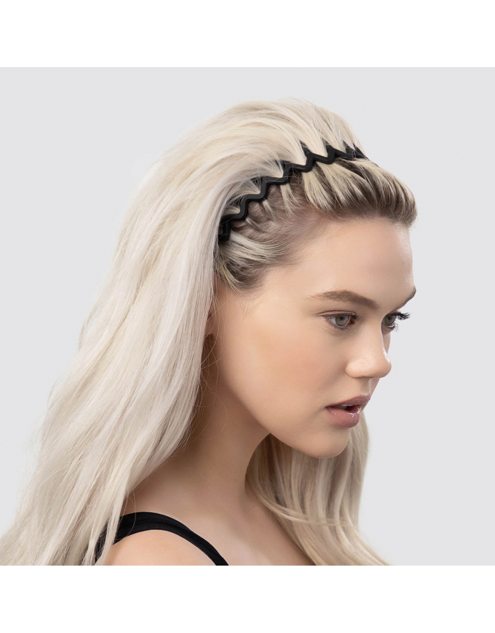 kitsch Kitsch - Zig Zag Headband 2pc (Black & Tortoise)
