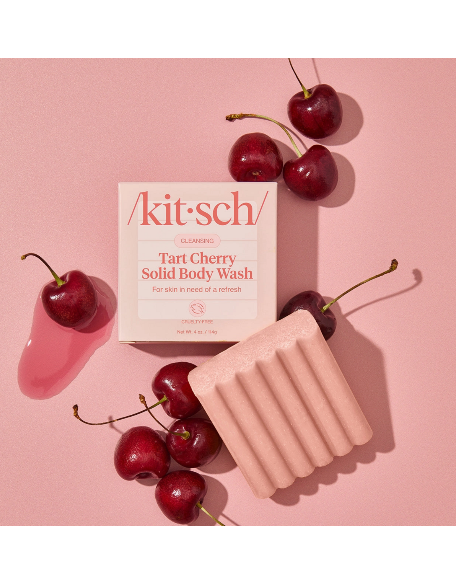 kitsch Kitsch - Cleansing Tart Cherry Solid Body Wash
