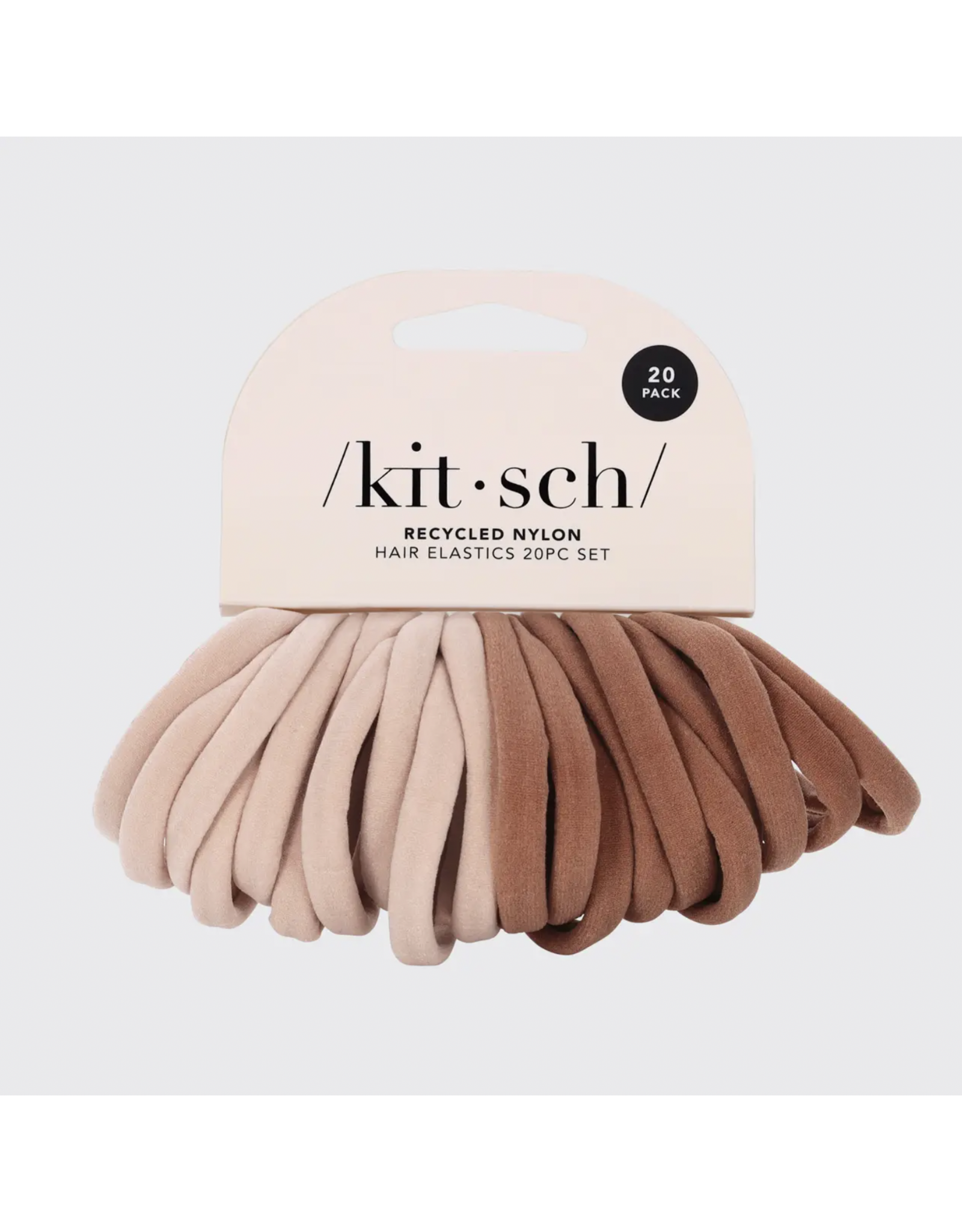 kitsch Kitsch - Eco-Friendly Nylon Elastics 20pc Set (Blush)