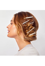 kitsch Kitsch - Metal Rhinestone Assorted Bobby Pins 4pc Set (Gold)