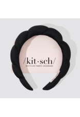 kitsch Kitsch - Recycled Fabric Puffy Headband (Black)