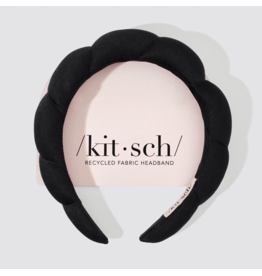 kitsch Kitsch - Recycled Fabric Puffy Headband (Black)