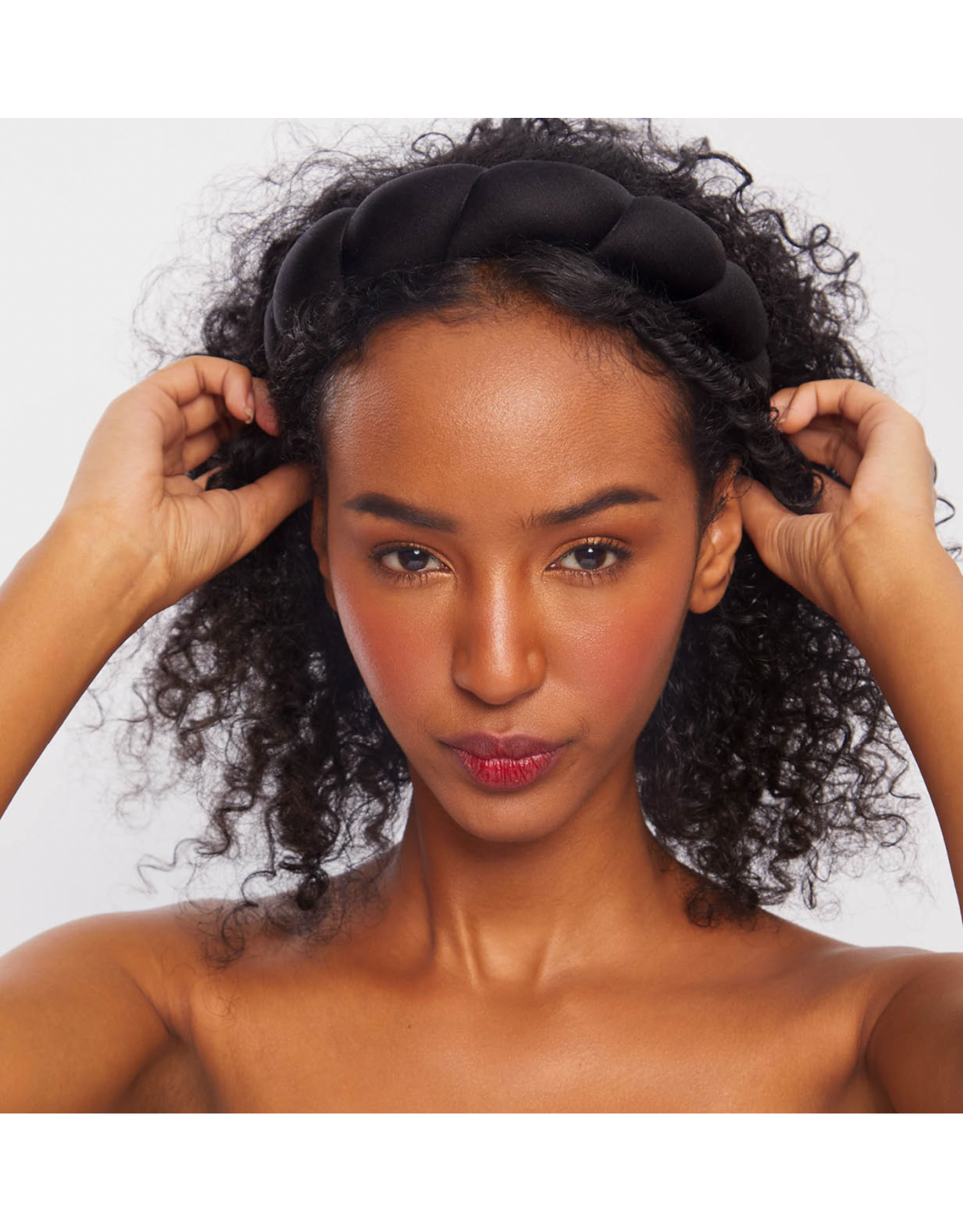 kitsch Kitsch - Recycled Fabric Puffy Headband (Black)