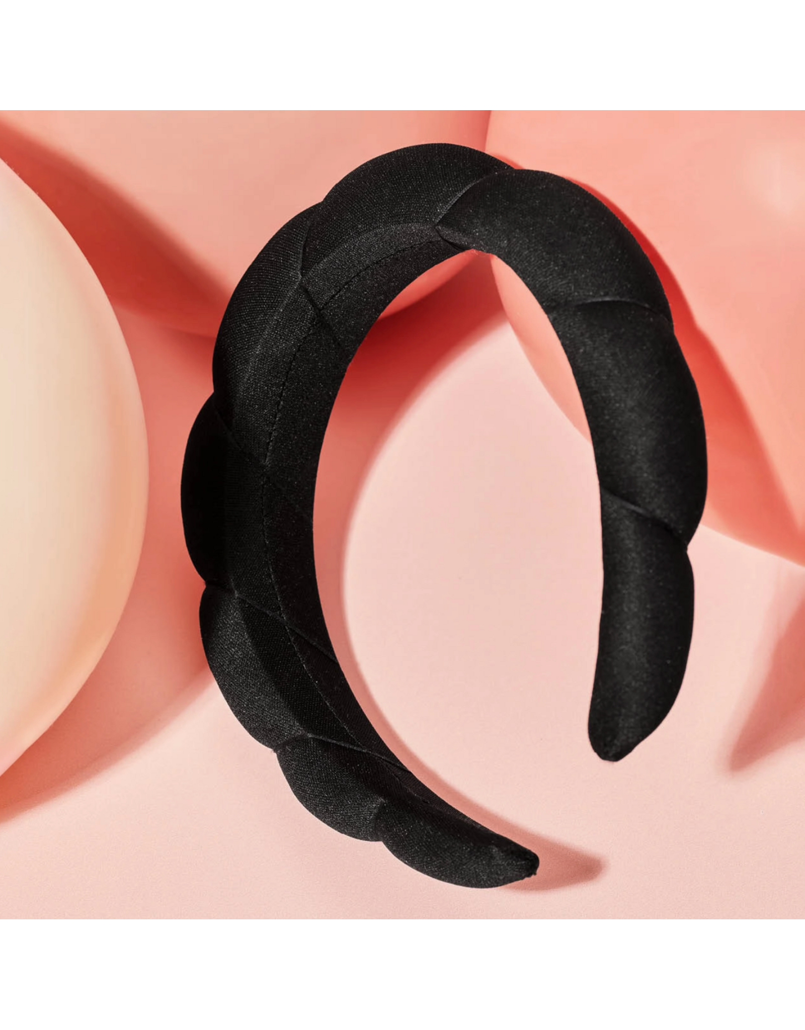 kitsch Kitsch - Recycled Fabric Puffy Headband (Black)