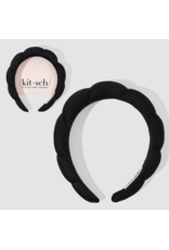 kitsch Kitsch - Recycled Fabric Puffy Headband (Black)