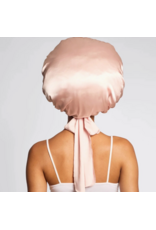 kitsch Kitsch - Adjustable Oversized Satin Bonnet (Blush)