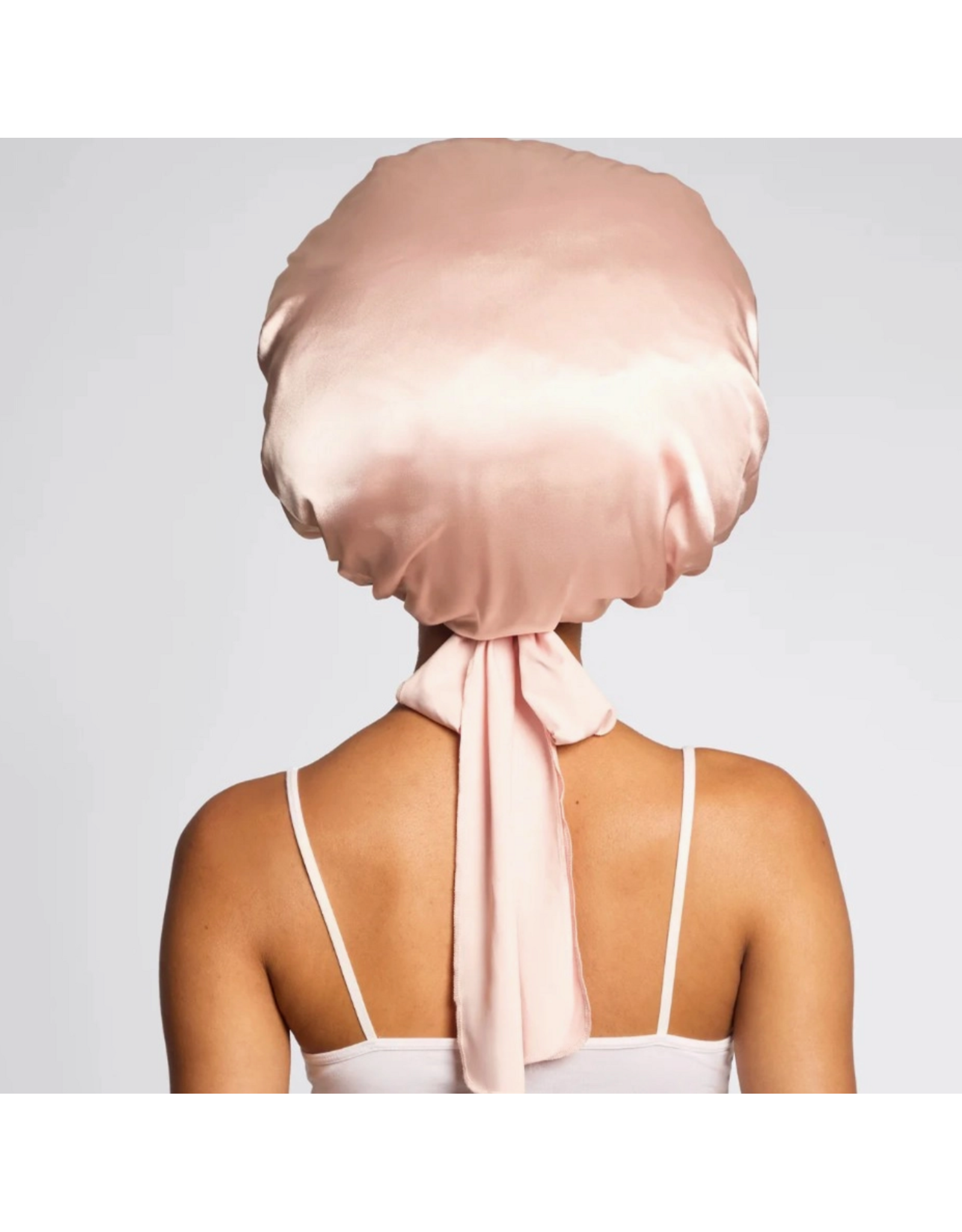 kitsch Kitsch - Adjustable Oversized Satin Bonnet (Blush)