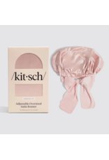 kitsch Kitsch - Adjustable Oversized Satin Bonnet (Blush)