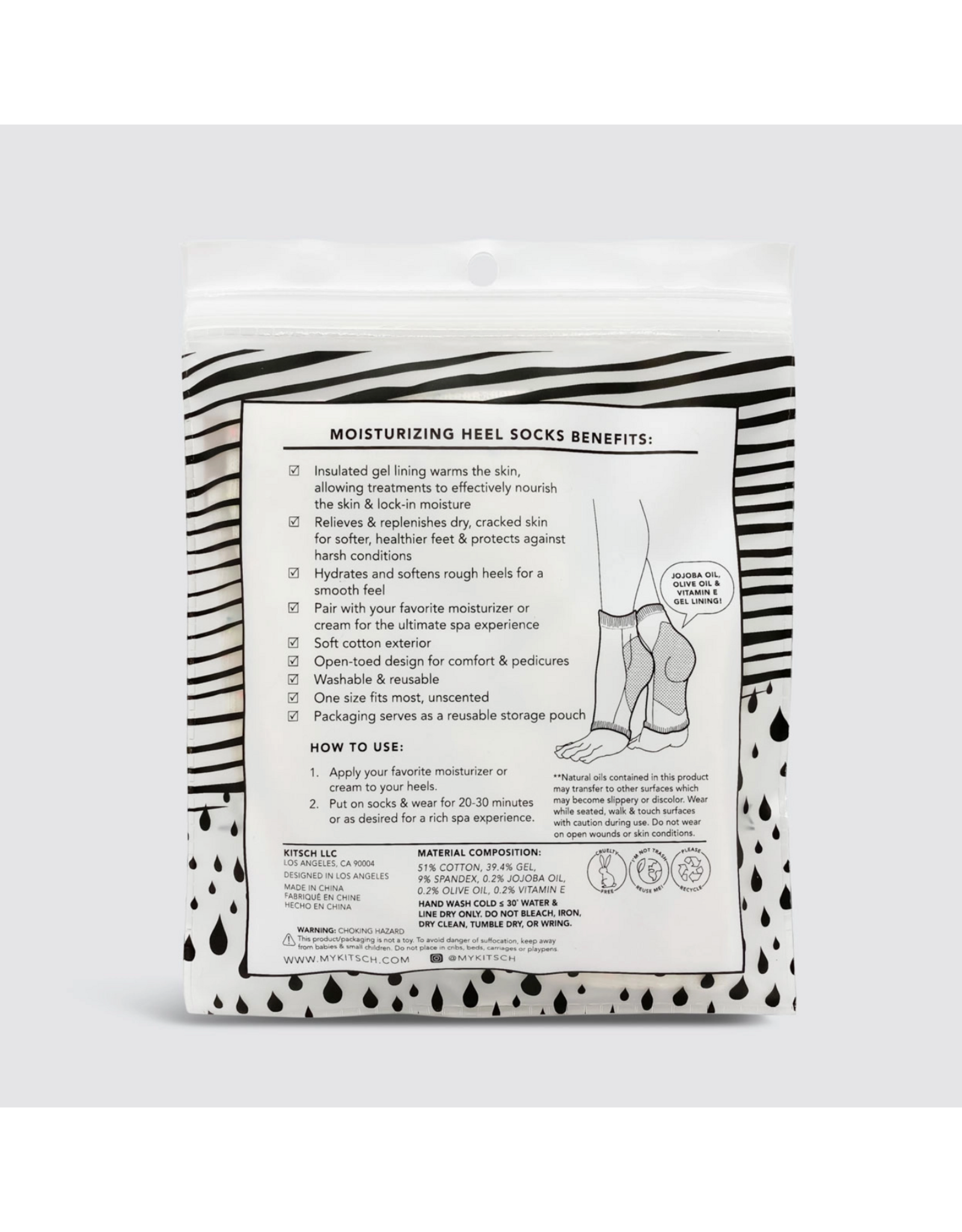 kitsch Kitsch - Moisturizing Heel Socks