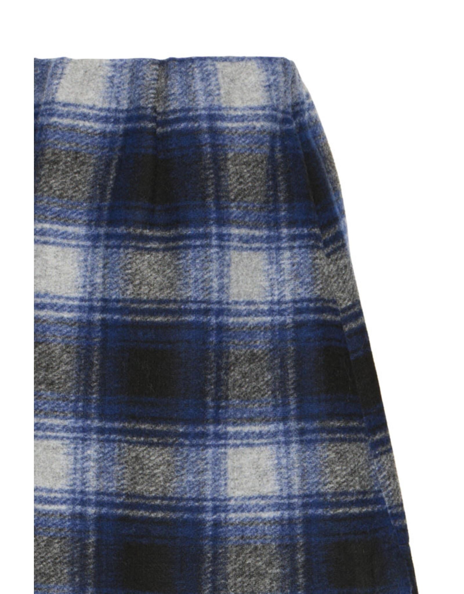 ICHI ICHI - Wooly Check Skirt (Navy Peony)