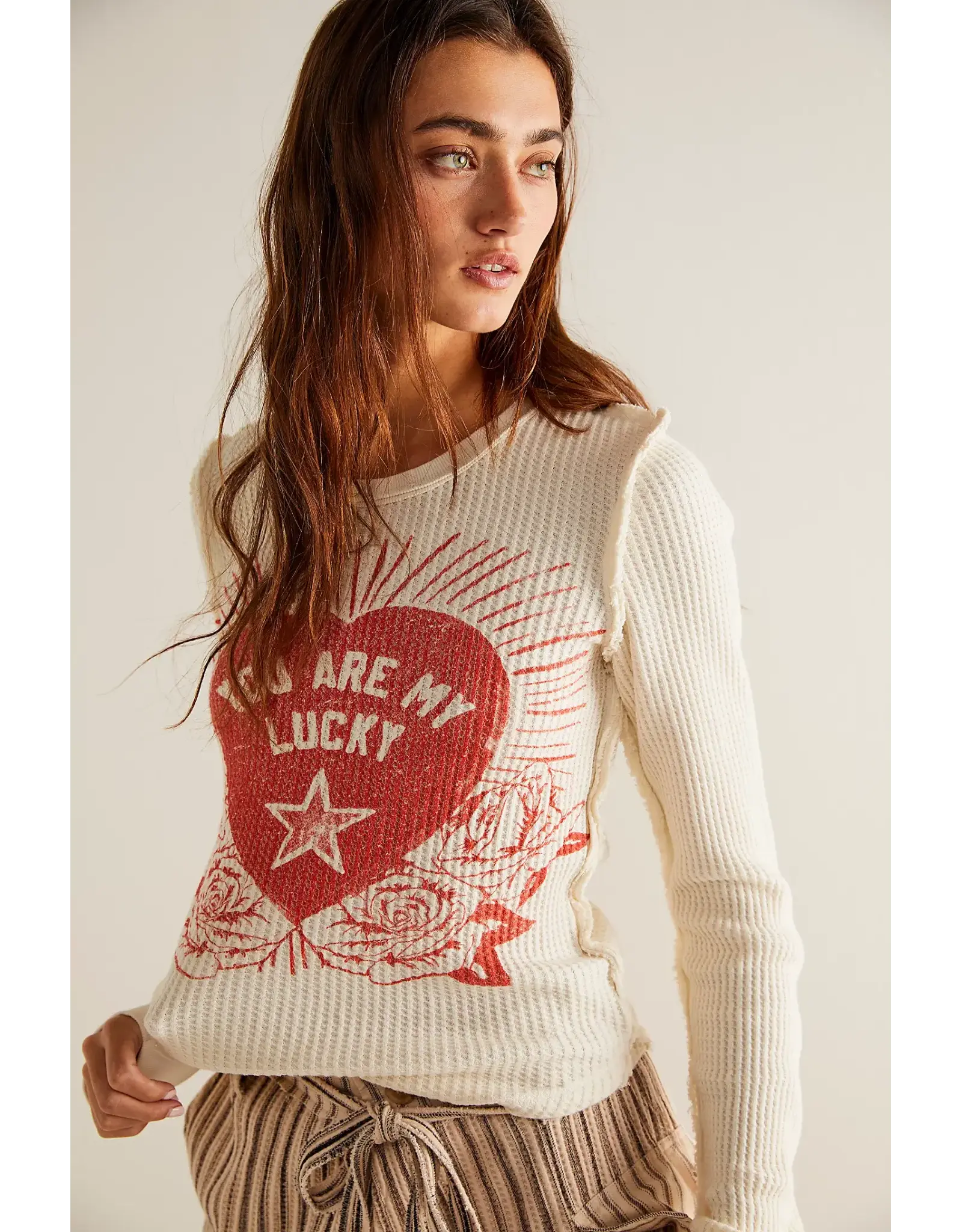 Free people Free People - Lucky Locket Tee (Ivory)