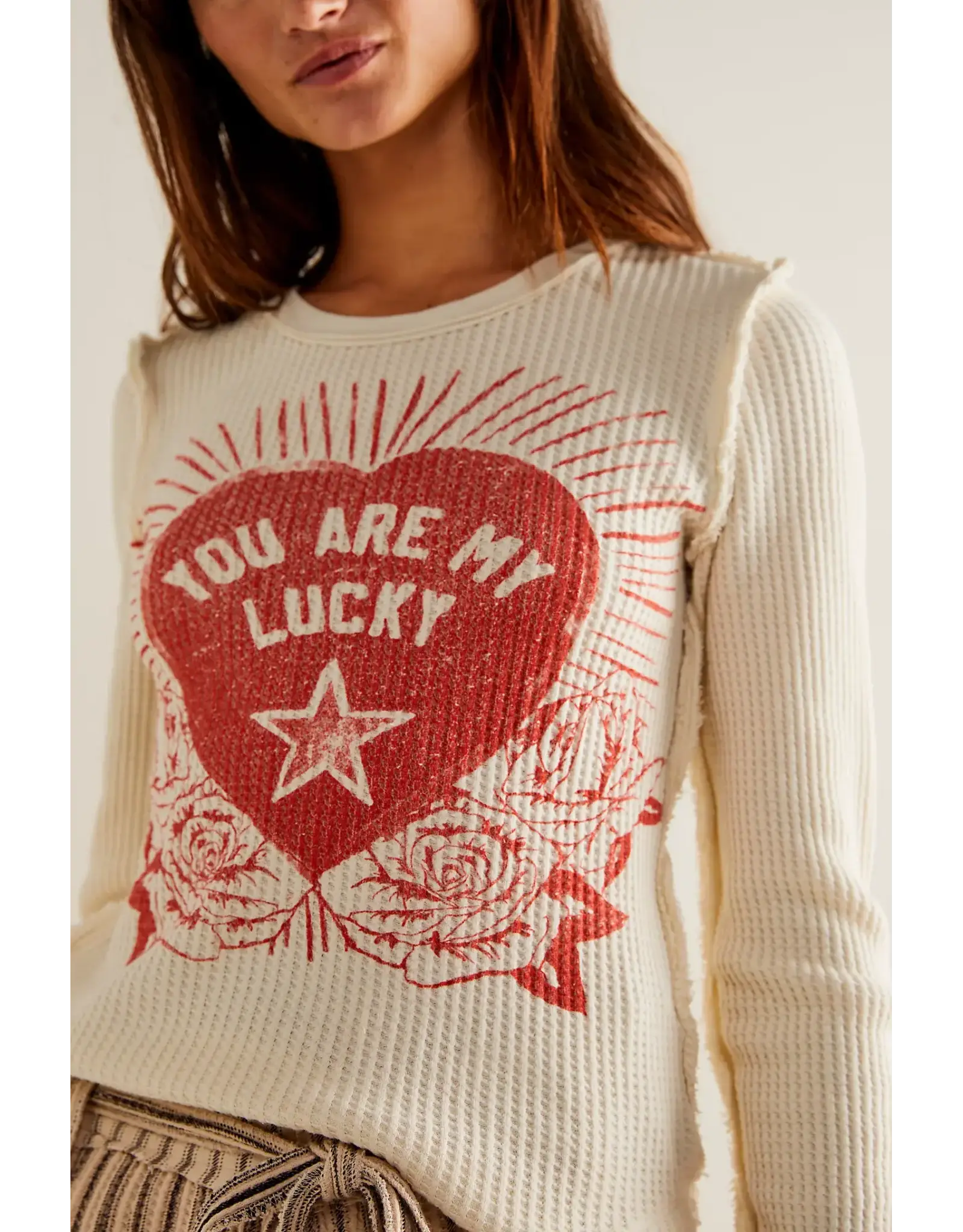 Free people Free People - Lucky Locket Tee (Ivory)