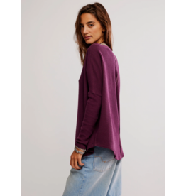 Free people Free People -   We The Free Latte Blues Solid Thermal (Chocolate Grape)