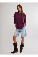 Free people Free People -   We The Free Latte Blues Solid Thermal (Chocolate Grape)