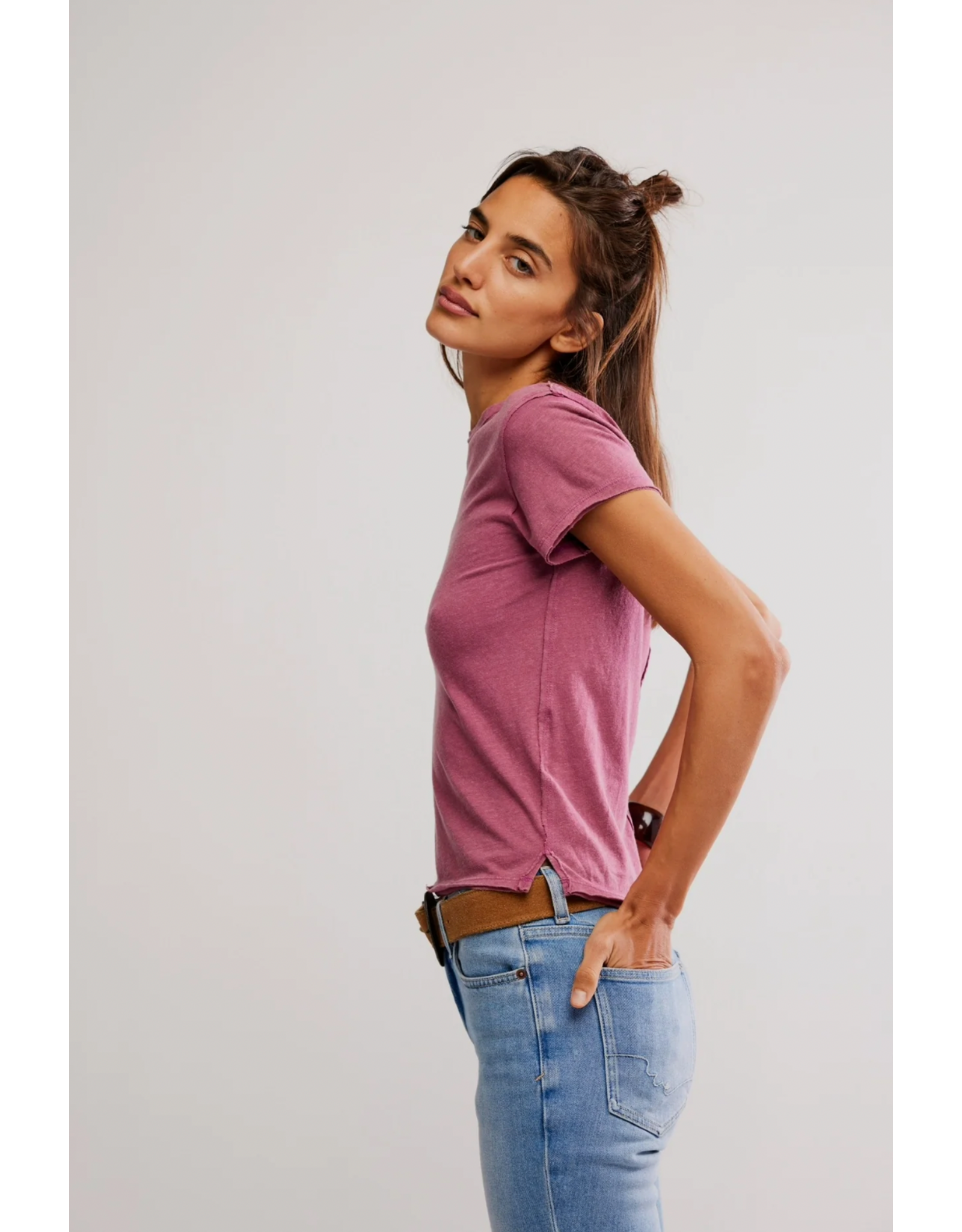 Free people Free People - Nova Tee (Crushed Berry)