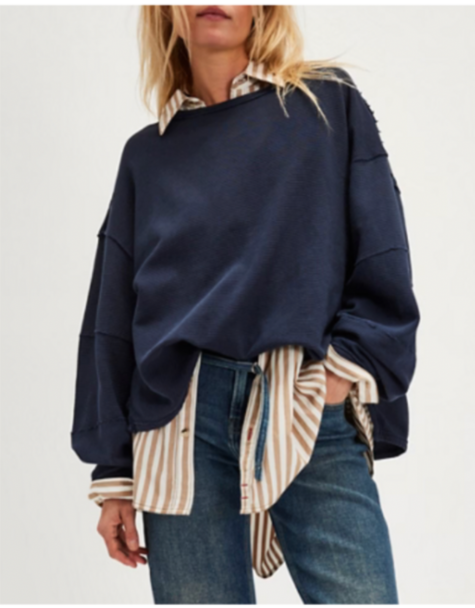 Free people Free People - Total Eclipse Tee (Deeper Iris)