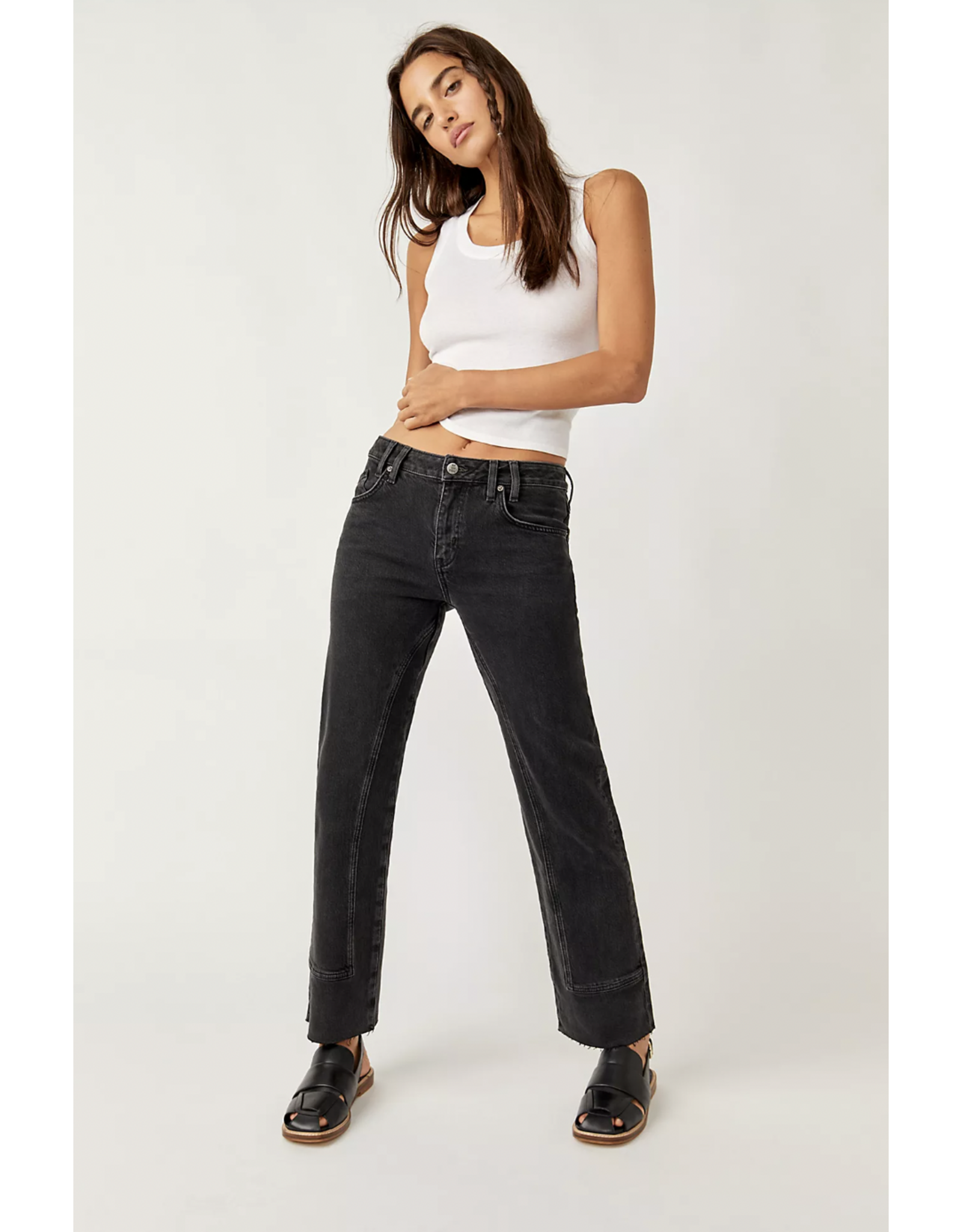 Free people Free People - Risk Taker Mid Rise Straight (Main Squeeze)