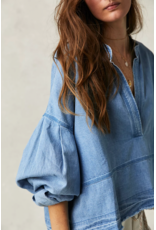 Free people Free People - Jude Denim Pullover (Vintage Indigo)