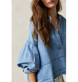 Free people Free People - Jude Denim Pullover (Vintage Indigo)