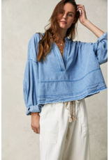 Free people Free People - Jude Denim Pullover (Vintage Indigo)