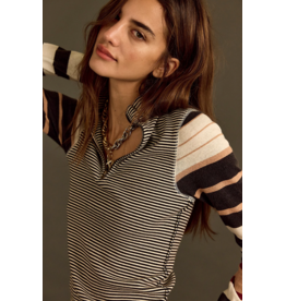 Free people Free People - Avery Zip Up (Black Combo)