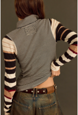 Free people Free People - Avery Zip Up (Black Combo)