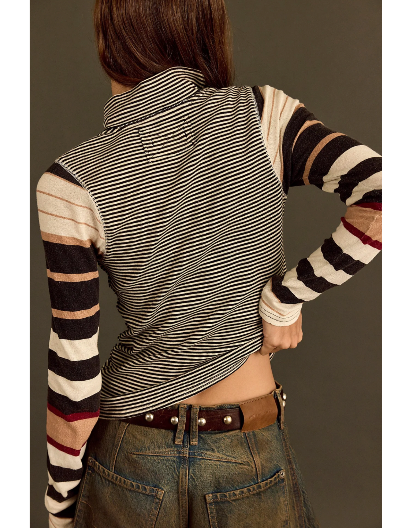 Free people Free People - Avery Zip Up (Black Combo)