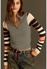 Free people Free People - Avery Zip Up (Black Combo)