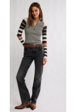 Free people Free People - Avery Zip Up (Black Combo)