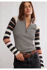 Free people Free People - Avery Zip Up (Black Combo)