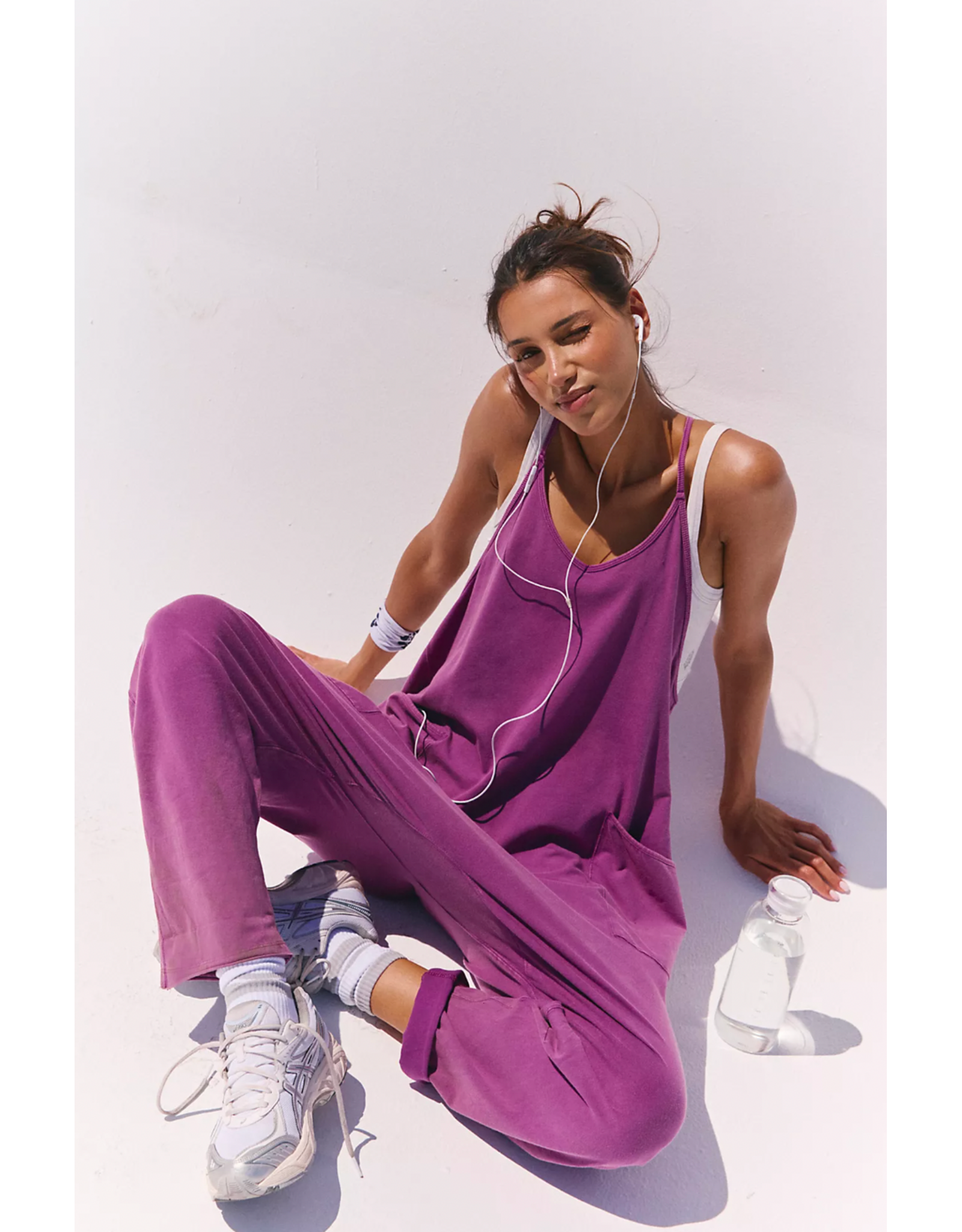 Free people Free People - Hot Shot Onesie (Deep Mulberry)