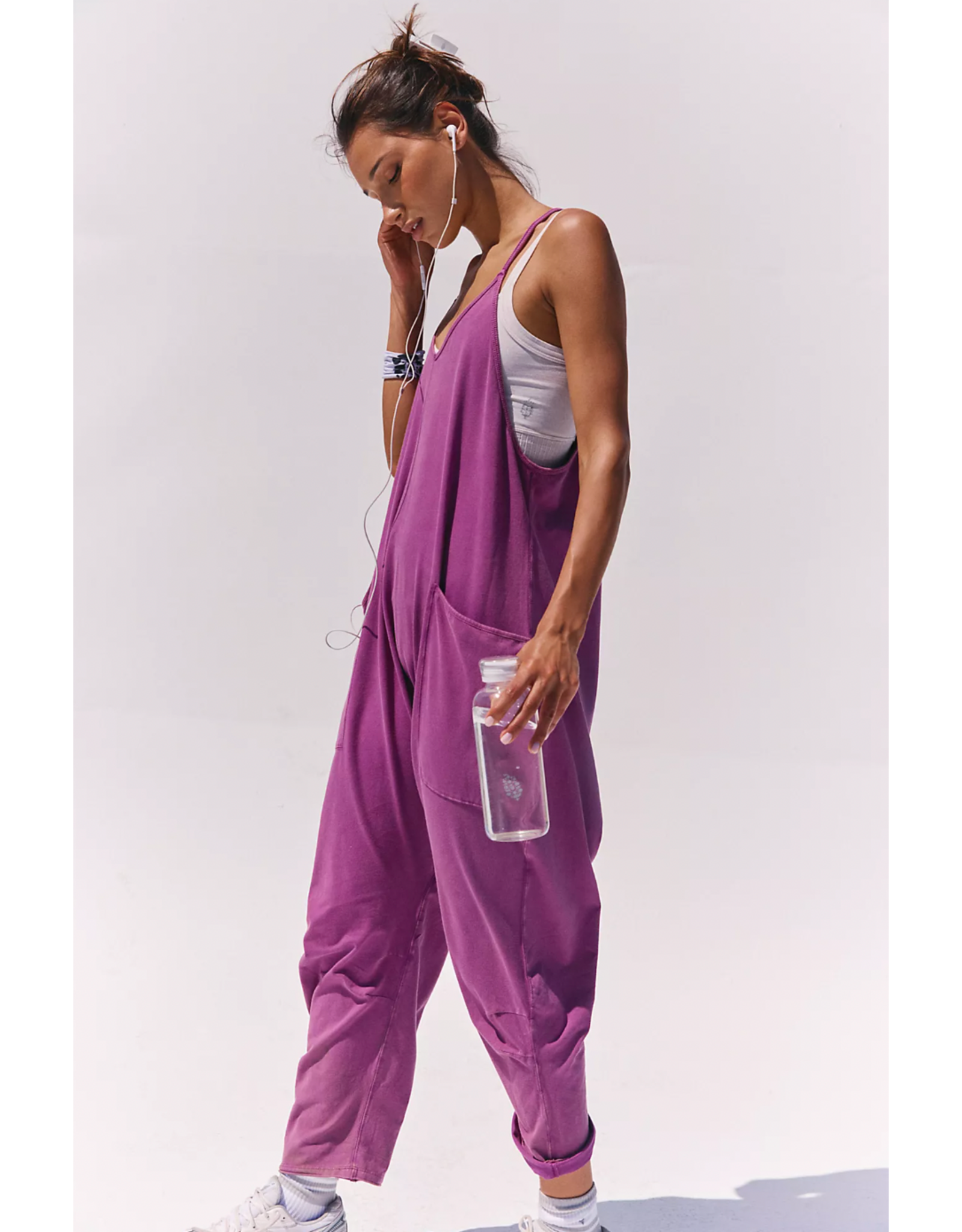 Free people Free People - Hot Shot Onesie (Deep Mulberry)