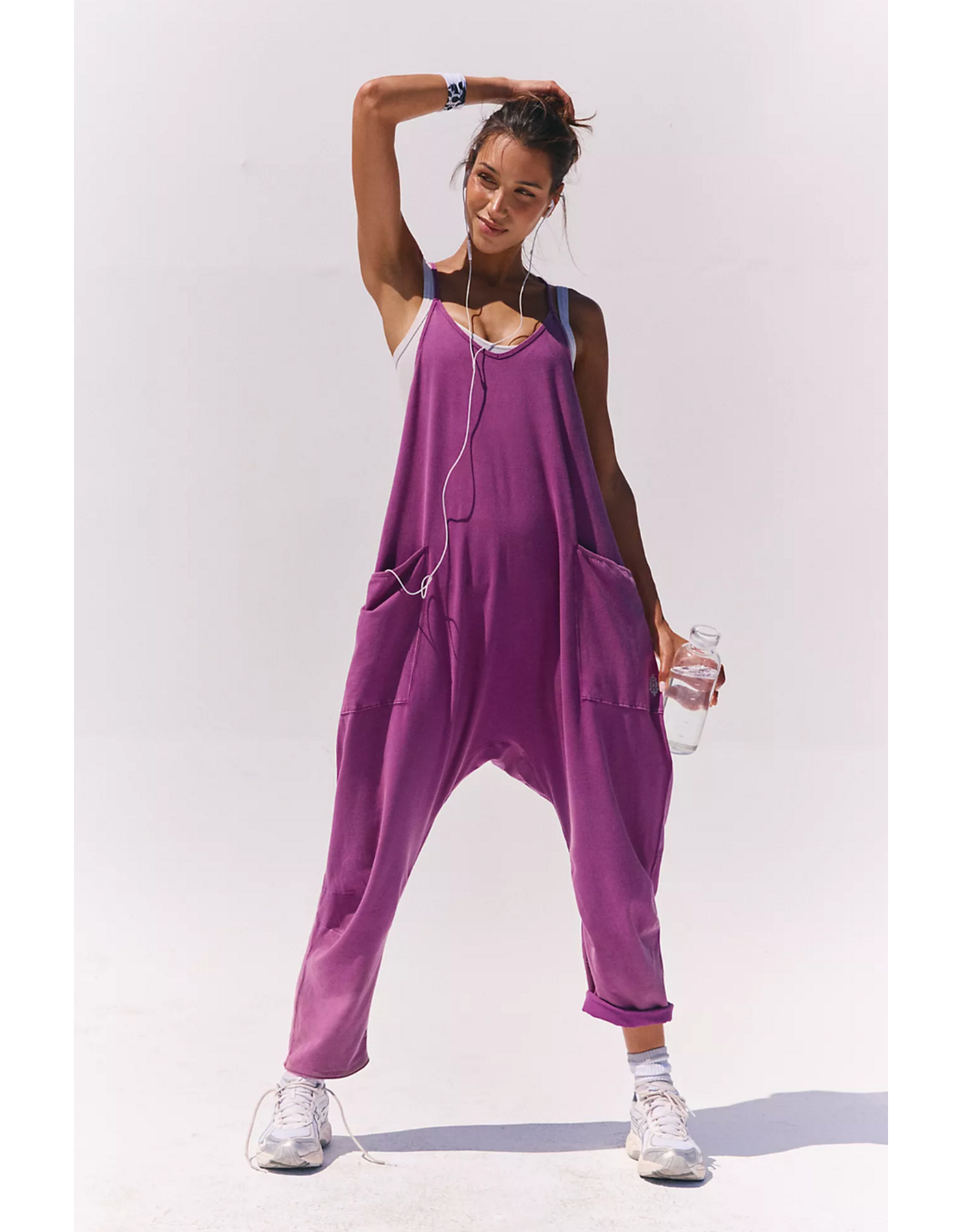 Free people Free People - Hot Shot Onesie (Deep Mulberry)