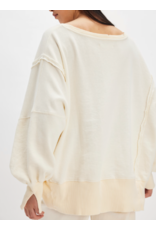 Free people Free People - Graphic Camden Pullover (Sardine Combo)